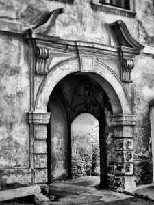 abandoned ancient antique arch